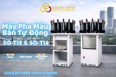 🎨 M&Aacute;Y PHA M&Agrave;U B&Aacute;N TỰ ĐỘNG SO-T12 &amp; SO-T16 Giải ph&aacute;p pha m&agrave;u hiệu quả &ndash; Chuẩn x&aacute;c &ndash; Ph&ugrave; hợp cửa h&agrave;ng sơn vừa v&agrave; nhỏ