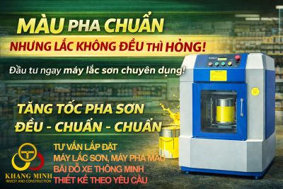 🔄 M&Agrave;U PHA CHUẨN &ndash; NHƯNG LẮC KH&Ocirc;NG ĐỀU TH&Igrave; VẪN HỎNG! V&igrave; sao đại l&yacute; sơn bắt buộc phải đầu tư m&aacute;y lắc sơn chuy&ecirc;n dụng? 🎯