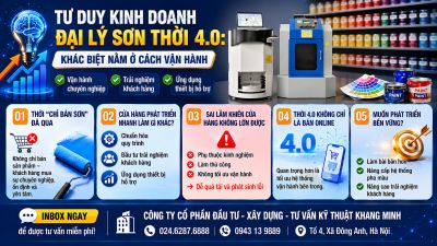 🧠 Tư duy kinh doanh đại l&yacute; sơn thời 4.0: Kh&aacute;c biệt nằm ở c&aacute;ch vận h&agrave;nh