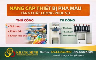 🔍 KHI N&Agrave;O CỬA H&Agrave;NG SƠN N&Ecirc;N N&Acirc;NG CẤP THIẾT BỊ PHA M&Agrave;U?⏱️ Đừng để chậm một bước &ndash; v&igrave; kh&aacute;ch h&agrave;ng sẽ chọn nơi chuy&ecirc;n nghiệp hơn