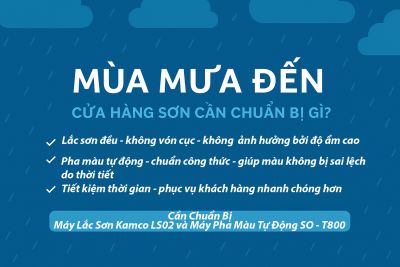☔ MÙA MƯA ĐẾN – CỬA HÀNG SƠN CẦN CHUẨN BỊ GÌ ĐỂ KHÔNG BỊ “CHẬM NHỊP”? 🎨