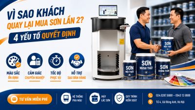 🔁 V&igrave; sao kh&aacute;ch quay lại mua sơn lần 2? 4 yếu tố quyết định