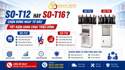 🤔 M&aacute;y pha m&agrave;u SO-T12 hay SO-T16? Chọn đ&uacute;ng ngay từ đầu sẽ tiết kiệm h&agrave;ng chục triệu đồng