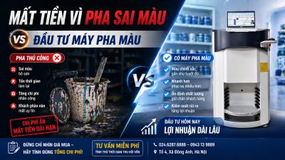 💸 Mất tiền v&igrave; pha sai m&agrave;u vs đầu tư m&aacute;y pha m&agrave;u &ndash; c&aacute;i n&agrave;o &ldquo;đắt&rdquo; hơn?