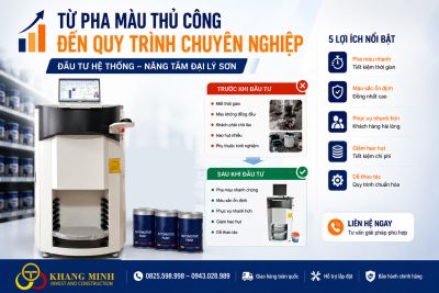 📈 Từ pha m&agrave;u thủ c&ocirc;ng đến quy tr&igrave;nh chuy&ecirc;n nghiệp &ndash; Điều g&igrave; thay đổi khi đại l&yacute; sơn đầu tư hệ thống pha m&agrave;u?